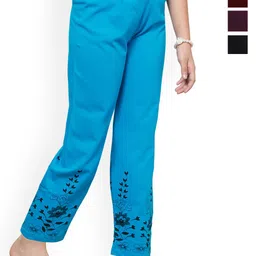 BAESD Girls Pack Of 4 Printed Pure Cotton Lounge Pants-picture-34