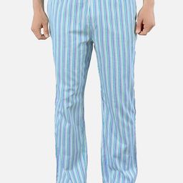 XYXX Men Blue & White Striped Super Combed Cotton Lounge Pants-picture-35
