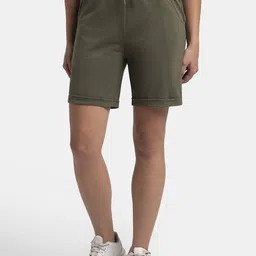 Jockey Women Mid-Rise Drawstring Pocket Detailing Gym Shorts-picture-15