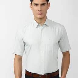 Peter England Men Micro Checks Formal Shirt-picture-25