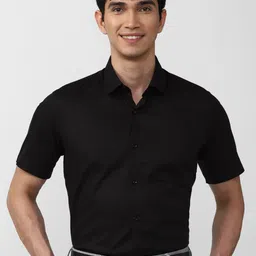 Peter England Men Black Pure Cotton Formal Shirt-picture-20