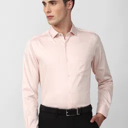 Peter England Elite Men Peach-Coloured Formal Cotton Shirt-picture-20