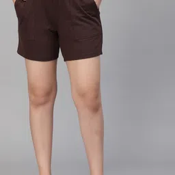 Strong And Brave Women Mid-Rise Odour Free Cotton Shorts-picture-45