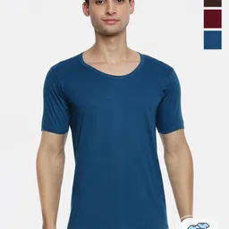 Ramraj Pack Of 4 Assorted Pure Cotton Undershirt Vests-picture-33