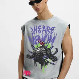 Bewakoof Marvel Graphic Printed Cotton Oversized Vest-picture-22