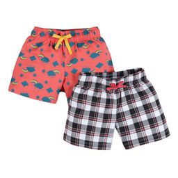PLUM TREE Girls Pink 2 Checked Regular Shorts-picture-33