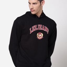 Lee Men Black Printed Hooded Sweatshirt-picture-18