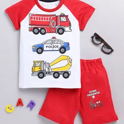 YK Boys Printed Cotton T-shirt with Shorts-picture-29