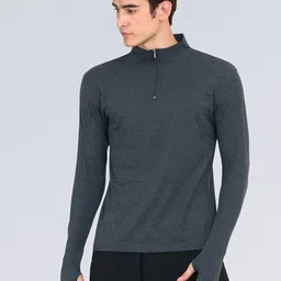 appulse Men Pack Of 2 High Neck Slim Fit Cotton T-shirt image 4