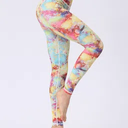 JC Collection Women Abstract Printed Ankle-Length Training or Gym Tights image 2