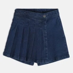 MINI KLUB Girls Mid Rise Denim Shorts-image-97