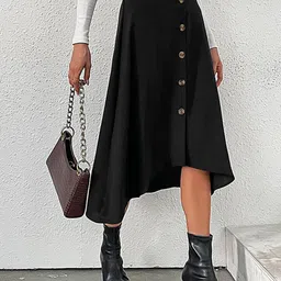 StyleCast A-Line Front Slit Midi Skirt image 4