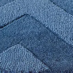 Safiya Carpet Blue Geometric Hand-Tufted Woollen Carpets image 4