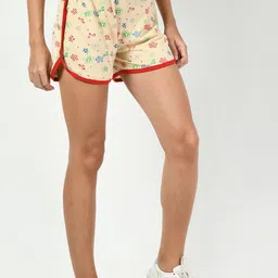 BAESD Pack Of 2 Printed Cotton High-Rise Shorts image 5