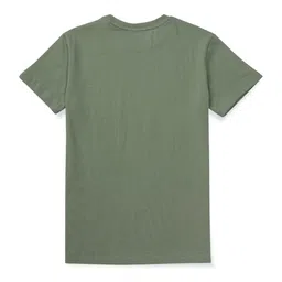 Gini and Jony Boys Olive Green Raw Edge T-shirt image 2