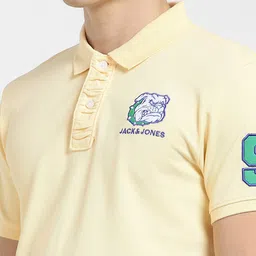 Jack & Jones Men Polo Collar Cotton T-shirt image 3