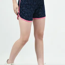 BAESD Women Pack Of 3 Conversational Printed High-Rise Pure Cotton Shorts image 3