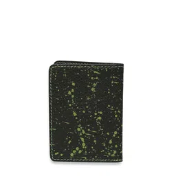 Being Human Men Green Abstract Printed Leather Two Fold Wallet image 2