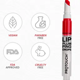 PROTOUCH Long Lasting Lip Plumping Tint with Grapeseed Extracts 2.8 ml - Perfect Red image 2