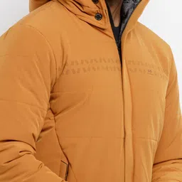 Status Quo Men Mustard Quilted Jacket image 2