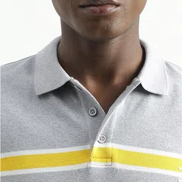 United Colors of Benetton Colourblocked Polo Collar Cotton T-shirt image 2