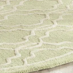 Safiya Carpet Green & Beige Ethnic Motifs Woollen Carpets image 4