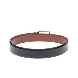 thickskin Men Black Textured Leather Reversible Formal Belt image 2