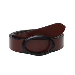 Teakwood Leathers Women Brown Leather Belt image 5