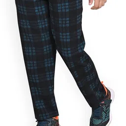 BAESD Boys Pack Of 2 Checked Mid Rise Dry Fit Track Pants image 2