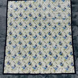 CASA-NEST Cream Colored & Blue Printed Table Placemats image 2