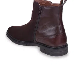 DAVINCHI Men High-Top Suede Chelsea Boots image 2