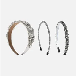 SOHI Set of 3 Embellished Hairband image 2