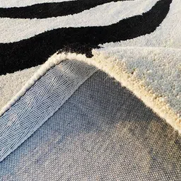 Safiya Carpet Black Ethnic Motifs Hand-Tufted Woollen Carpets image 2