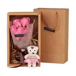 TIED RIBBONS White & Pink 2 Pieces Home Gift Set image 2