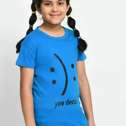 BAESD Girls Pack Of 3 Graphic Printed Cotton T-Shirts image 2