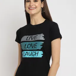 Fabflee Pack Of 3 Typography Printed Cotton T-shirts image 5