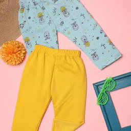 V-Mart Infant Kids Pack Of 2 Printed Fleece Lounge Pants image 2