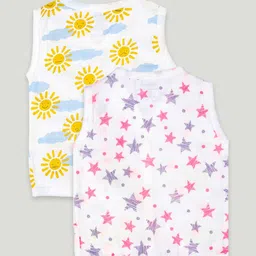 Kidbea Infants Pack Of 2 Printed Organic Cotton Jhabla image 5