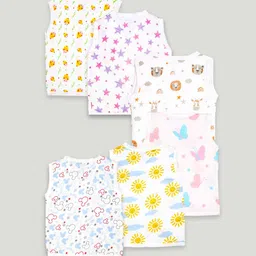 Kidbea Infants Pack Of 6 Printed Organic Cotton Jhablas image 3