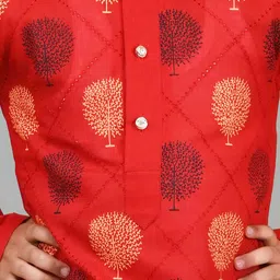 BAESD Boys Printed Straight Kurta with Patiala image 5