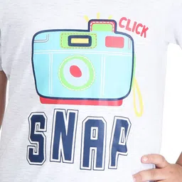 Clothe Funn Boys Typography Printed T-shirt with Shorts image 2