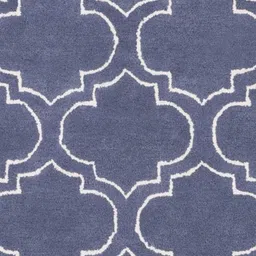 Safiya Carpet Grey & White Geometric Woollen Carpets image 3