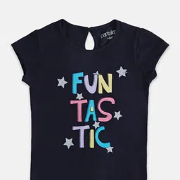 Pantaloons Junior Girls Pack Of 2 Typography Printed Cotton T-Shirts image 5