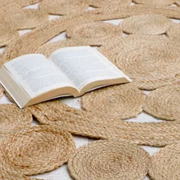 Art Avenue Simplest Beige Braided Round Jute Rug image 3