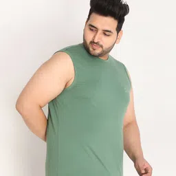 CHKOKKO Plus Size Sleeveless Gym Innerwear Vest image 3