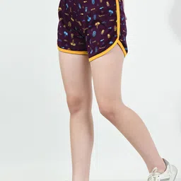 BAESD Pack Of 3 Conversational Printed High-Rise Pure Cotton Shorts image 2