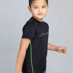 3PIN Boys Typography Printed T-shirt image 3