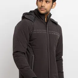 Status Quo Men Black Padded Jacket image 2