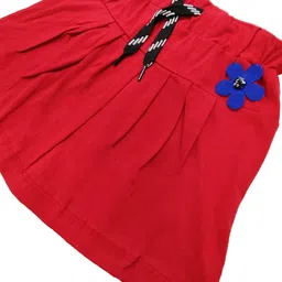 BAESD Girls Pure Cotton Pleated Mini A-Line Skirt image 3