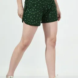 BAESD Pack Of 5 Printed High-Rise Pure Cotton Casual Shorts image 2